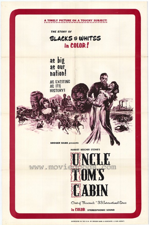 Uncle Tom's Cabin Movie Poster Print showcasing classic literature imagery.