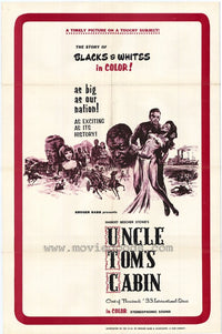 Uncle Tom's Cabin Movie Poster Print showcasing classic literature imagery.