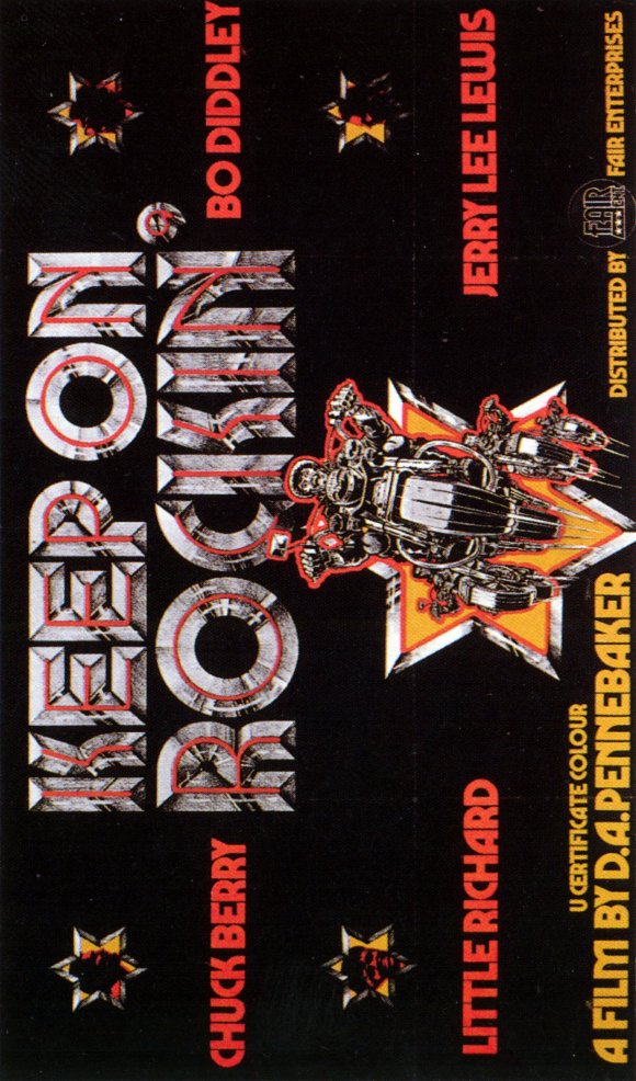Keep On Rockin' Movie Poster Print showcasing vibrant rock and roll imagery.