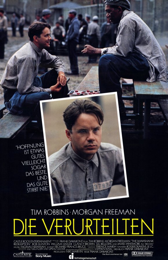 The Shawshank Redemption Movie Poster Print showcasing cinematic themes of hope.