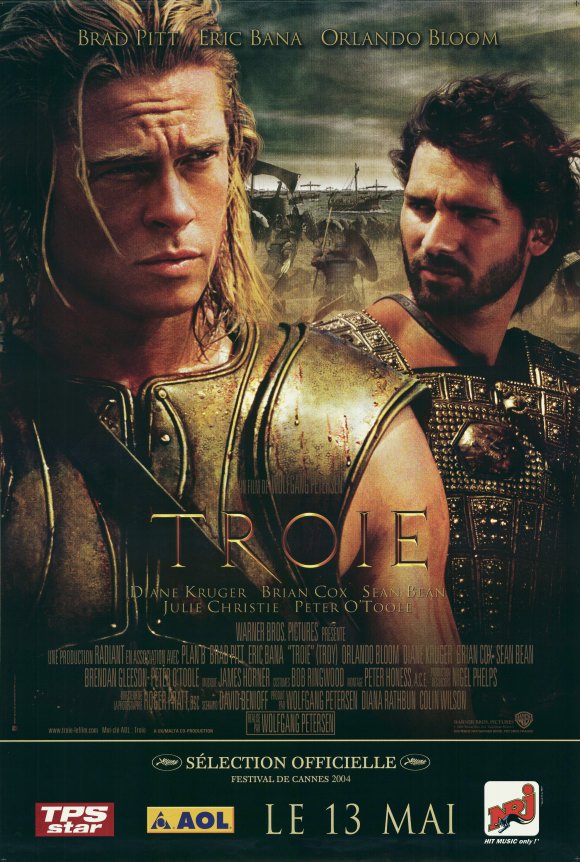 Troy Movie Poster Print capturing the epic film artwork.