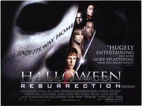 Halloween: Resurrection Movie Poster Print featuring chilling horror imagery.