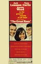 The Great Race Movie Poster Print featuring colorful design and classic film theme.