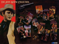 John Wayne classic movie poster print, perfect for film enthusiasts and decor.