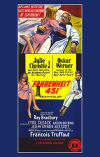 Fahrenheit 451 Movie Poster Print featuring iconic imagery from the film.