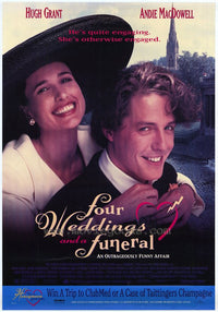 Four Weddings and a Funeral Movie Poster Print