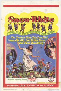 Snow White Movie Poster featuring the classic Disney character.