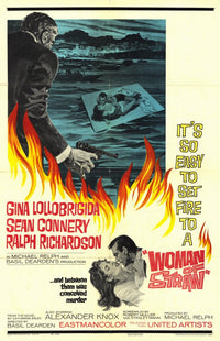 Woman of Straw Movie Poster Print featuring vibrant colors and cinematic design.