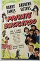 Private Buckaroo Movie Poster Print featuring classic film imagery.