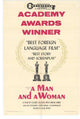 Man and a Woman Movie Poster Print showcasing cinematic art.