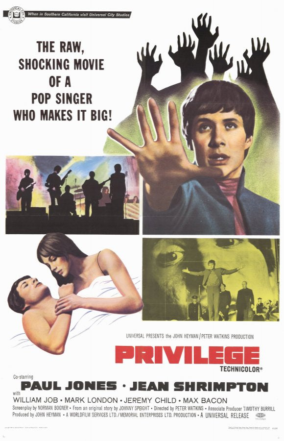 Privilege Movie Poster Print showcasing cinematic art.
