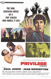 Privilege Movie Poster Print showcasing cinematic art.