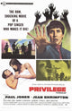 Privilege Movie Poster Print showcasing cinematic art.