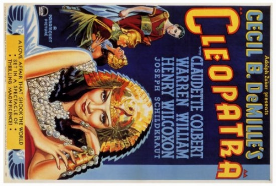 Cleopatra Movie Poster Print featuring iconic film art