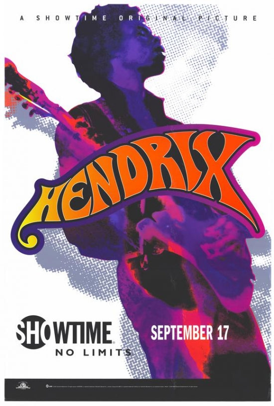 Hendrix Movie Poster showcasing Jimi Hendrix's iconic style.