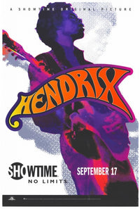 Hendrix Movie Poster showcasing Jimi Hendrix's iconic style.