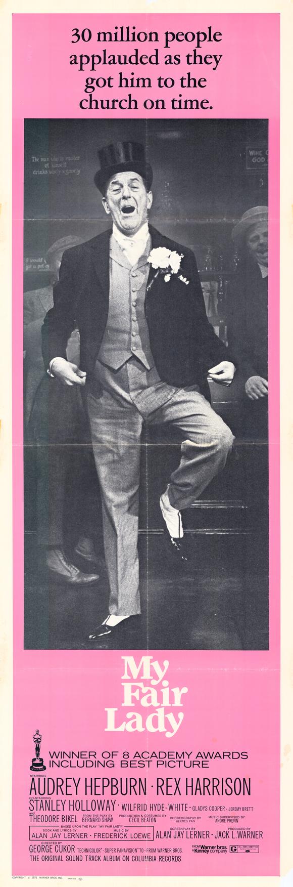 My Fair Lady Movie Poster Print showcasing classic film artwork.