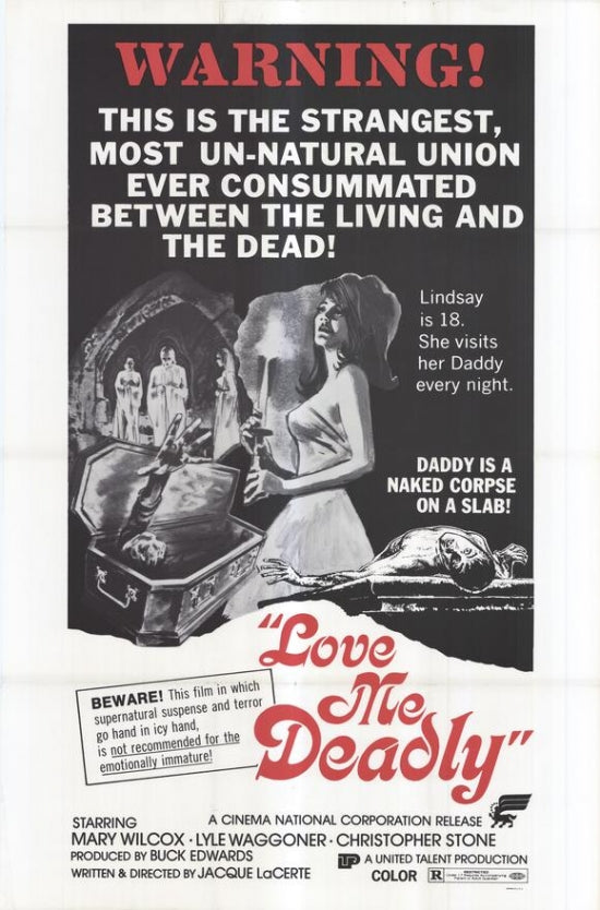 Love Me Deadly Movie Poster Print showcasing classic cinema art