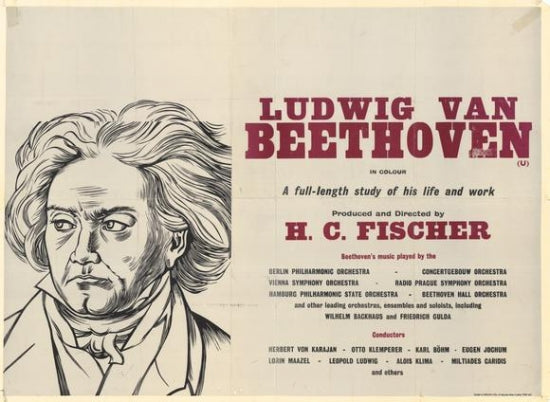Ludwig van Beethoven Movie Poster Print featuring classic artwork.