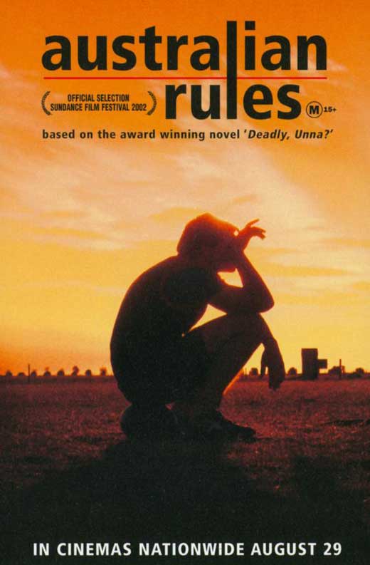 Australian Rules Movie Poster Print showcasing vibrant artwork.