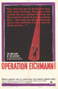 Operation Eichmann Movie Poster Print showcasing historical drama.