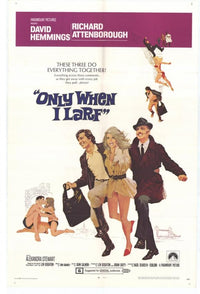 Only When I Larf Movie Poster Print showcasing vibrant colors and unique design.