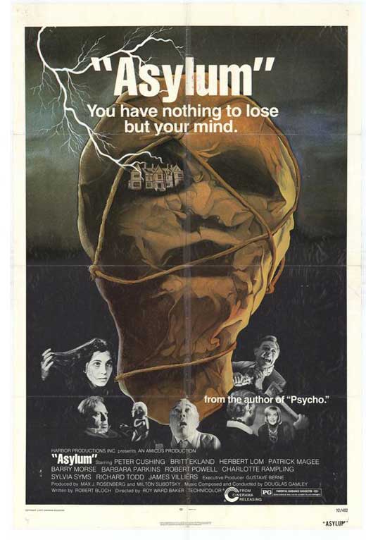 Asylum Movie Poster Print showcasing suspenseful artwork