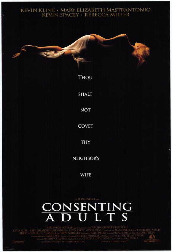 Consenting Adults Movie Poster Print showcasing dramatic visuals.