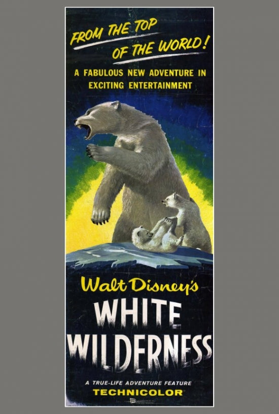 White Wilderness Movie Poster Print showcasing serene landscapes.