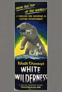 White Wilderness Movie Poster Print showcasing serene landscapes.