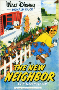 The New Neighbor Movie Poster Print showcasing vibrant design.