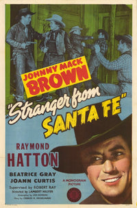 Stranger from Santa Fe Movie Poster Print featuring classic film art.
