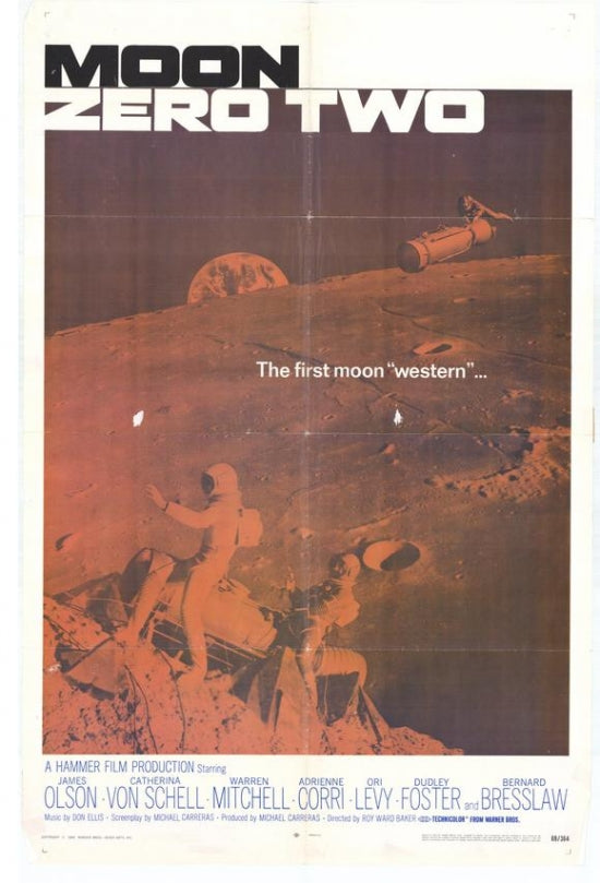Moon Zero Two Movie Poster Print showcasing vintage sci-fi art.