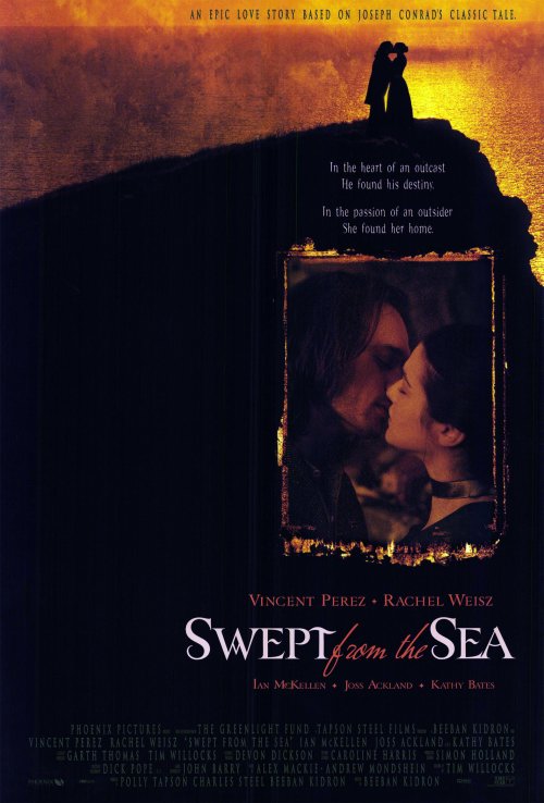 'Swept from the Sea' movie poster print showcasing dramatic visuals.