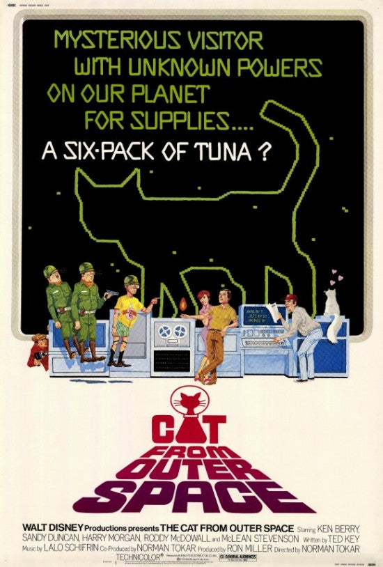 The Cat from Outer Space Movie Poster Print (27 x 40)