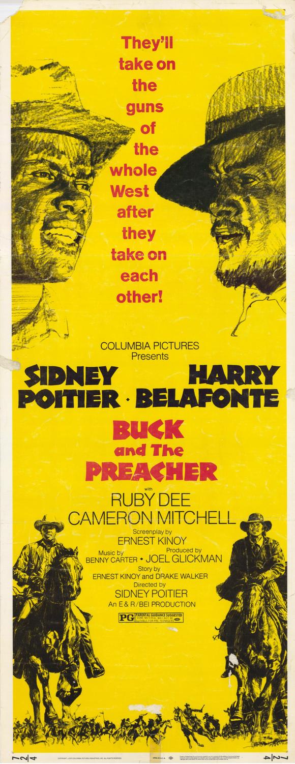 Buck and the Preacher Movie Poster Print showcasing classic film artwork.