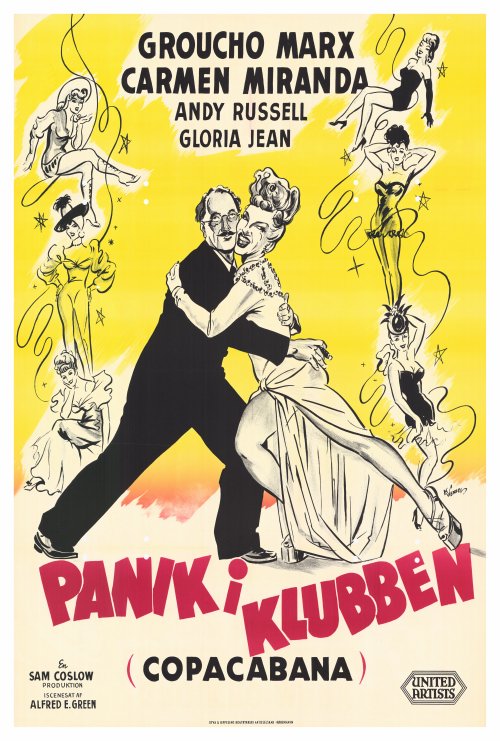 Copacabana Movie Poster Print showcasing classic film art.