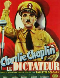 The Great Dictator Movie Poster Print showcasing classic film art.