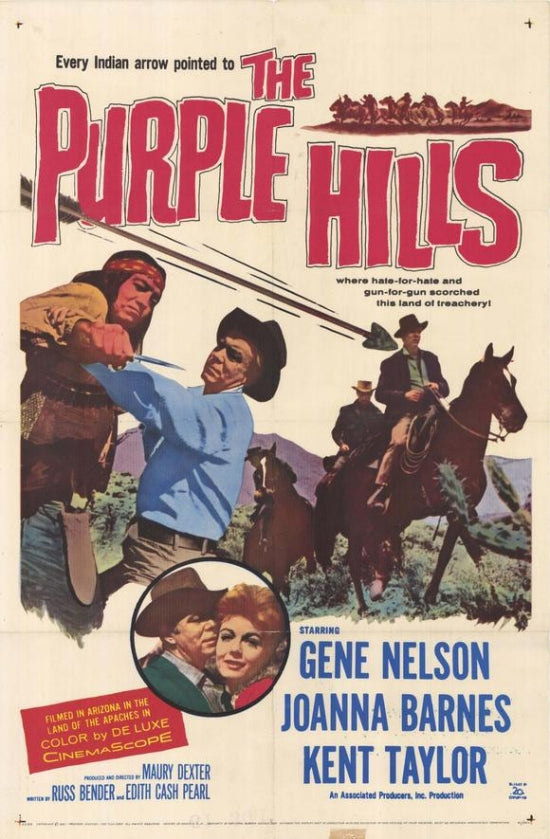 Purple Hills Movie Poster Print showcasing vibrant colors and imagery.