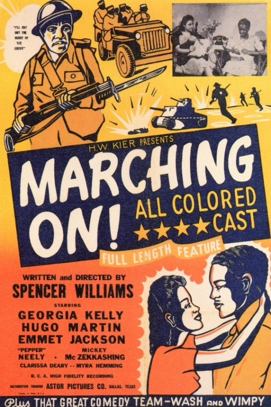 Marching On Movie Poster Print showcasing resilience and determination.