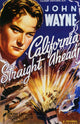 California Straight Ahead Movie Poster Print featuring classic film aesthetics