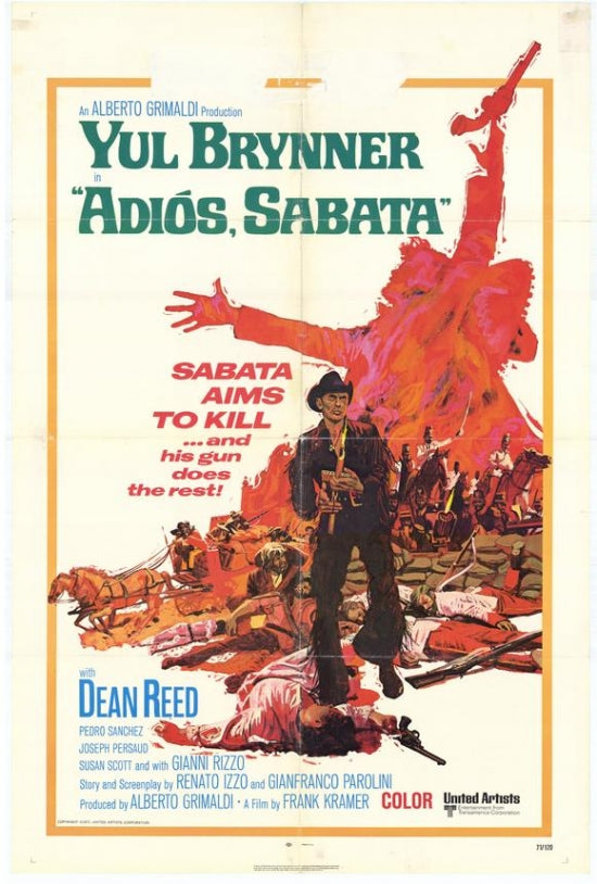 Adios, Sabata Movie Poster Print showcasing classic western film imagery.