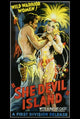 She-Devil Island Movie Poster Print featuring adventure and intrigue.