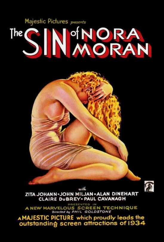 Sin of Nora Moran Movie Poster Print (27x40) - Perfect for Home Decor