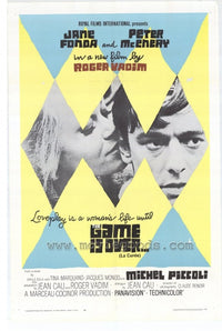 The Game Is Over movie poster print showing cinematic drama.