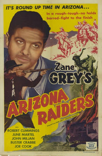 Arizona Raiders Movie Poster Print showcasing classic cinema.