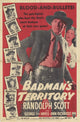 Badman's Territory Movie Poster Print showcasing classic cinema artwork.