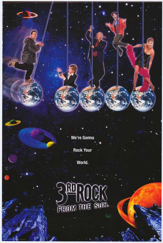 3rd Rock from the Sun Movie Poster Print showcasing humor and color.