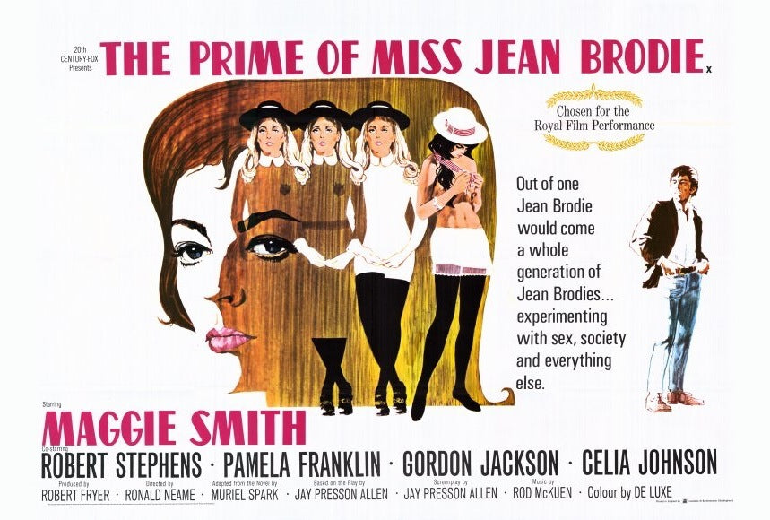 The Prime of Miss Jean Brodie Movie Poster Print showcasing classic film art.