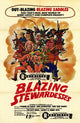 Blazing Stewardesses Movie Poster Print featuring vibrant artwork.